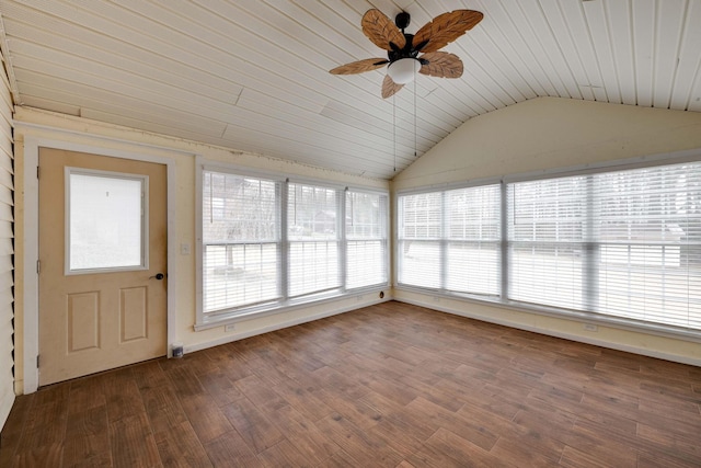 102 Hobbs Ridge Rd, Dunlap, TN 37327 - unfurnished sunroom featuring lofted ceiling, wood finished floors, and wooden ceiling