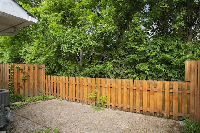 view of patio / terrace featuring fence