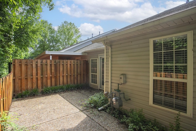 view of patio / terrace with fence