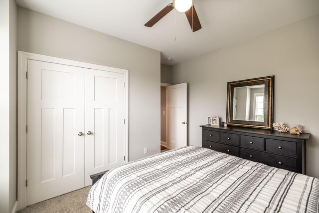 1551 Dobbins Pike, Gallatin, TN 37066 - bedroom with carpet floors, a closet, and ceiling fan