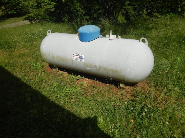 3355 Willie Mauldon Rd, Lutts, TN 38471 - exterior view of propane tank