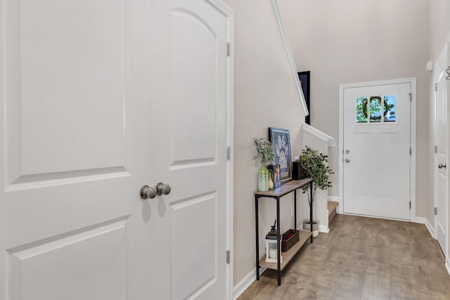 3507 Learning Ln, Murfreesboro, TN 37128 - foyer entrance with light wood finished floors, baseboards, and stairway