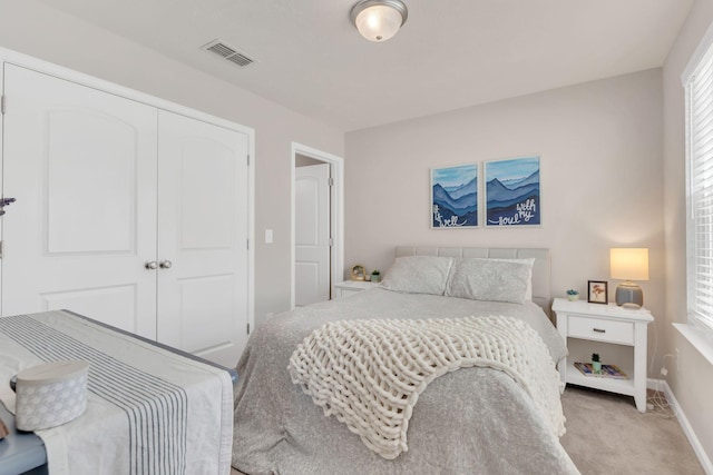 3507 Learning Ln, Murfreesboro, TN 37128 - bedroom with light colored carpet, a closet, and baseboards