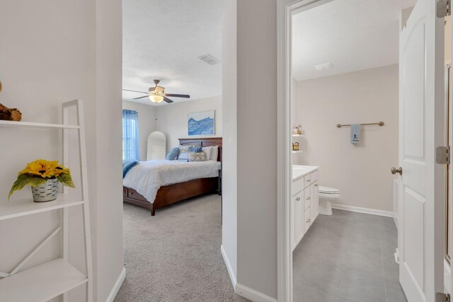 3507 Learning Ln, Murfreesboro, TN 37128 - bedroom with baseboards, ensuite bath, and ceiling fan