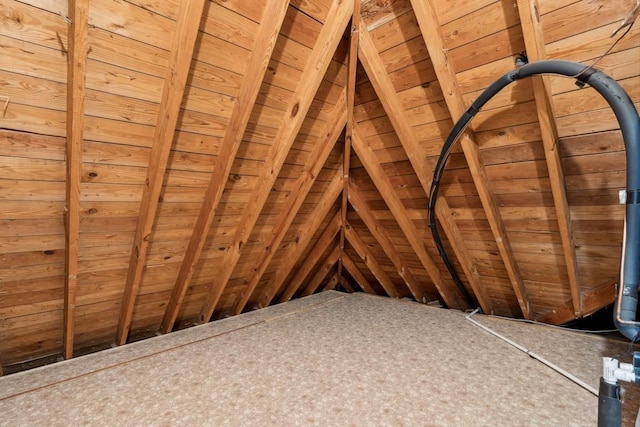 view of attic