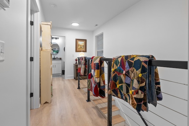 726 Morgan Ave, Woodbury, TN 37190 - hall featuring light wood-style floors