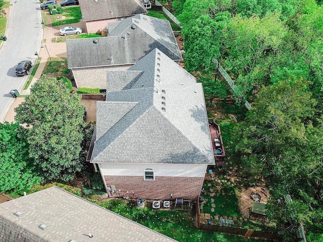 view from above of property