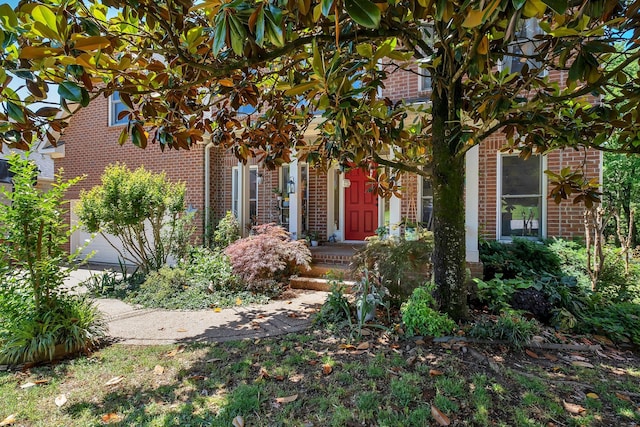 617 Bayhill Ct, Hermitage, TN 37076 - doorway to property with brick siding