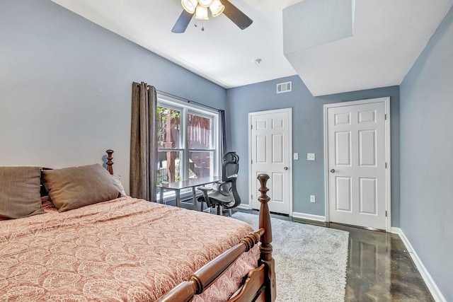 617 Bayhill Ct, Hermitage, TN 37076 - bedroom featuring baseboards and a ceiling fan