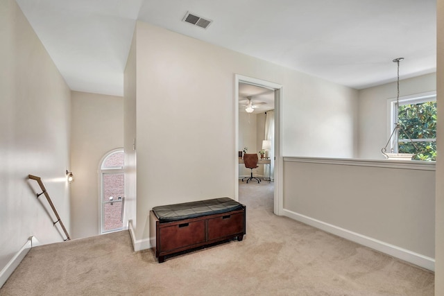 617 Bayhill Ct, Hermitage, TN 37076 - hallway featuring an upstairs landing, carpet floors, and baseboards