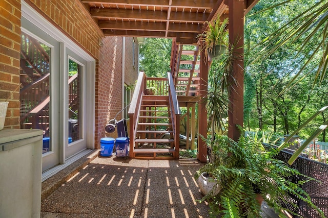 617 Bayhill Ct, Hermitage, TN 37076 - view of patio / terrace with stairs