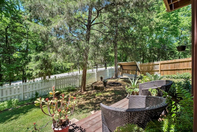617 Bayhill Ct, Hermitage, TN 37076 - fenced backyard featuring a wooden deck