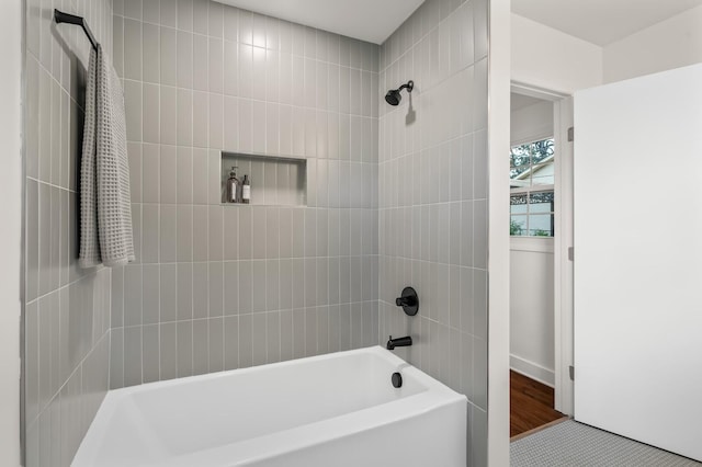 full bath featuring shower / bathtub combination