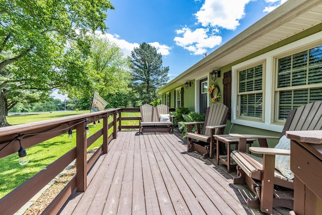 7547 Elm Springs Rd, Orlinda, TN 37141 - view of wooden deck