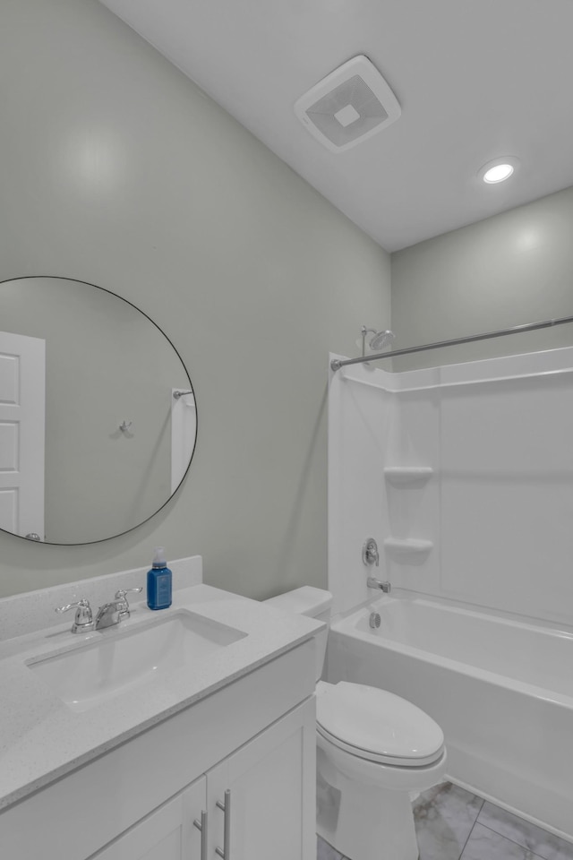 118 Merion Way, Lebanon, TN 37087 - full bathroom with toilet, marble finish flooring, vanity, and shower / bathtub combination