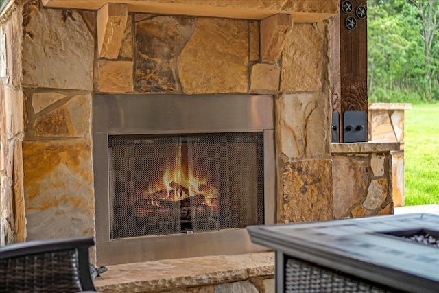 1165 River Bluffs Dr Unit Rb-97, Jasper, TN 37347 - detailed view of a warm lit fireplace