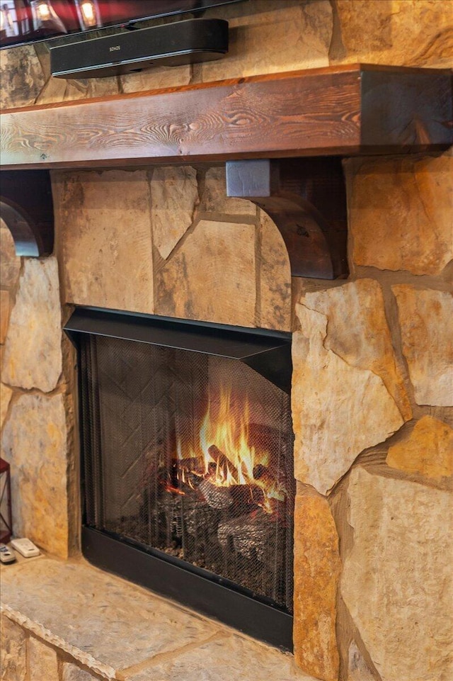 1165 River Bluffs Dr Unit Rb-97, Jasper, TN 37347 - detailed view of a lit fireplace