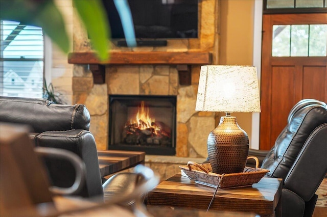 1165 River Bluffs Dr Unit Rb-97, Jasper, TN 37347 - living area featuring a fireplace