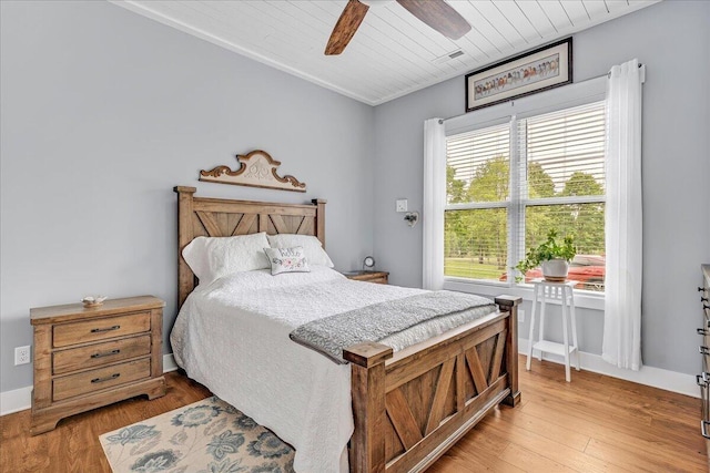 1165 River Bluffs Dr Unit Rb-97, Jasper, TN 37347 - bedroom featuring wood ceiling, light wood-style floors, and ceiling fan