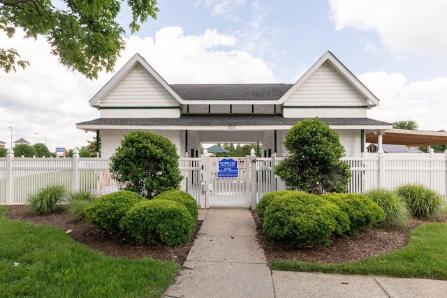 3024 Brookside Path, Murfreesboro, TN 37128 - view of front of house featuring a gate and roof with shingles
