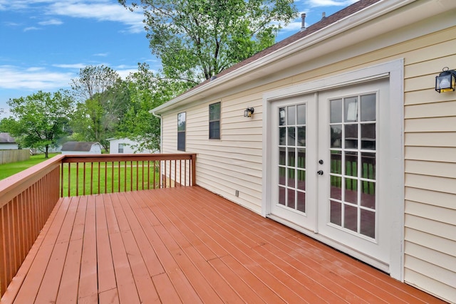 6109 Ebenezer Rd, Greenbrier, TN 37073 - deck featuring french doors