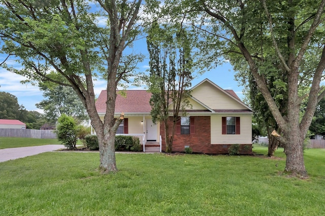 6109 Ebenezer Rd, Greenbrier, TN 37073 - view of front of property with brick siding and covered porch