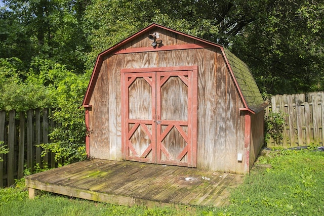 5943 Colchester Dr, Hermitage, TN 37076 - view of shed with a fenced backyard