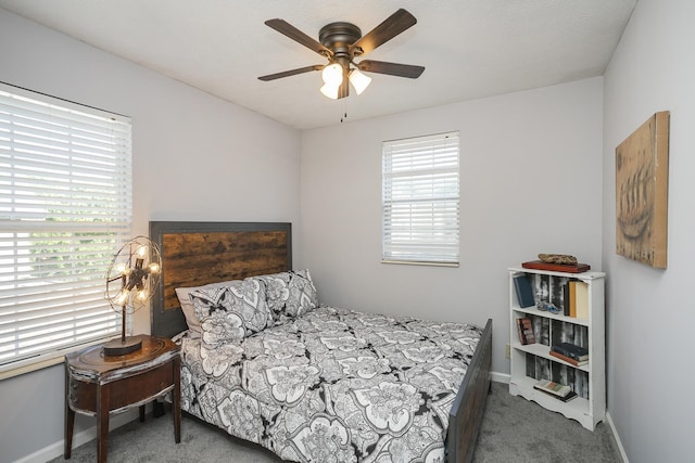 5943 Colchester Dr, Hermitage, TN 37076 - carpeted bedroom featuring baseboards and a ceiling fan