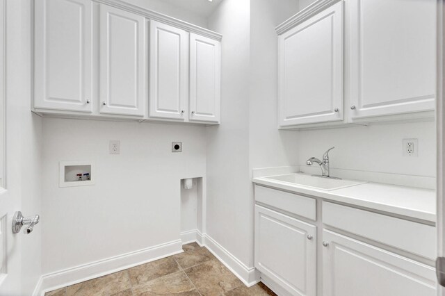 221 Antebellum Ln, Mount Juliet, TN 37122 - laundry room with cabinet space, hookup for a washing machine, electric dryer hookup, and baseboards