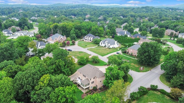 9619 Deer Track Ct, Brentwood, TN 37027 - aerial view of property's location with nearby suburban area