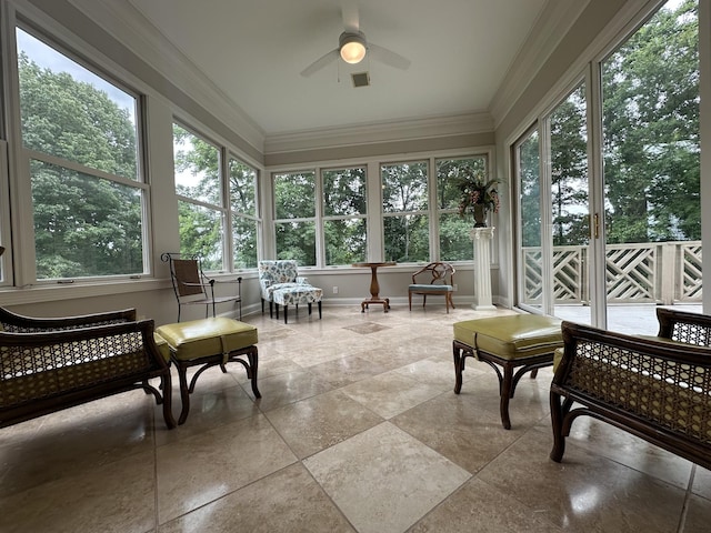 9619 Deer Track Ct, Brentwood, TN 37027 - sunroom / solarium with crown molding and baseboards