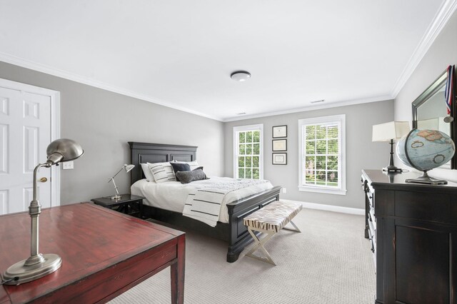 5313 Curlybark Pl, Brentwood, TN 37027 - bedroom with carpet flooring, crown molding, and baseboards