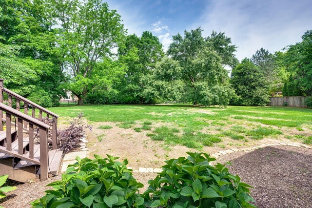 5313 Curlybark Pl, Brentwood, TN 37027 - view of yard featuring stairs and view of wooded area