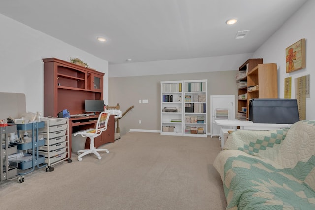 1753 Humphreys Gln, Spring Hill, TN 37174 - carpeted home office with recessed lighting and baseboards