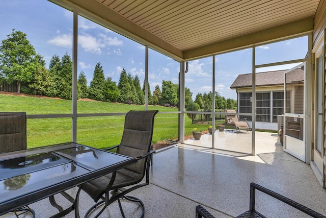 1753 Humphreys Gln, Spring Hill, TN 37174 - sunroom with view of wooded area