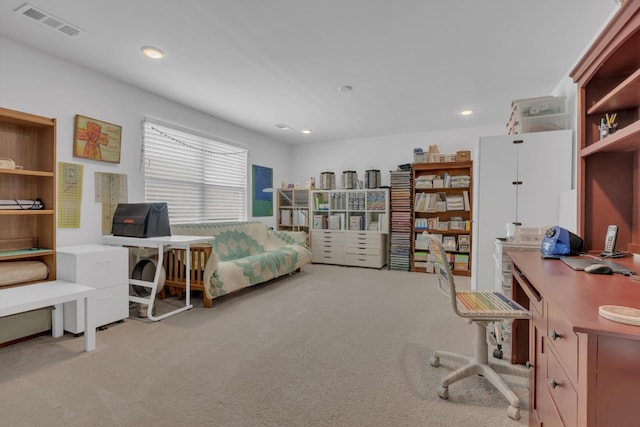 1753 Humphreys Gln, Spring Hill, TN 37174 - carpeted home office featuring recessed lighting