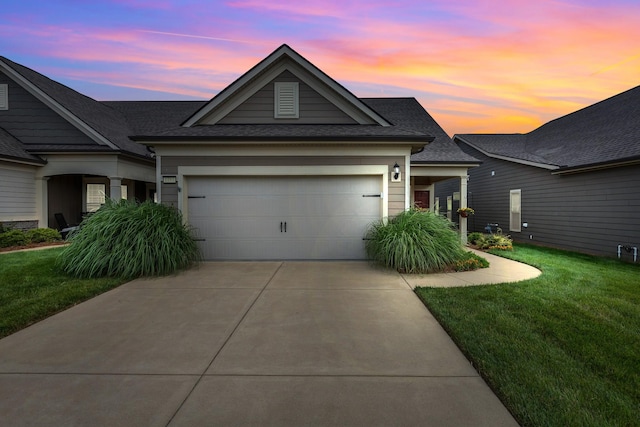1753 Humphreys Gln, Spring Hill, TN 37174 - single story home with concrete driveway, an attached garage, a front yard, and a shingled roof
