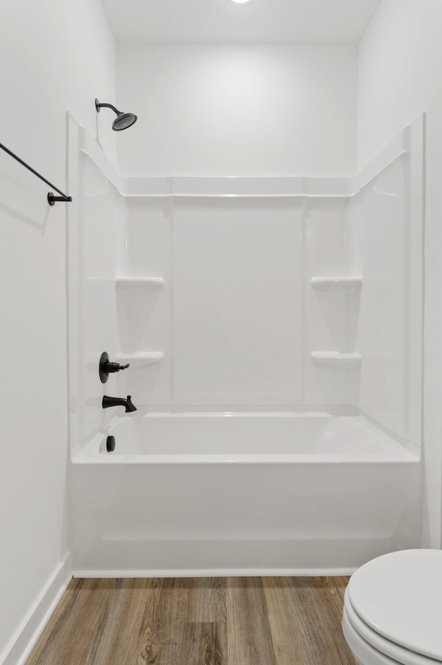 2384 Nelson Way, Cookeville, TN 38506 - bathroom with wood finished floors, toilet,  shower combination, and baseboards