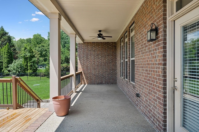 4101 Owen Watkins Ct, Franklin, TN 37067 - view of patio / terrace with a ceiling fan