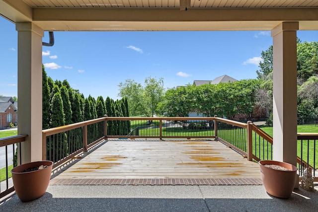 4101 Owen Watkins Ct, Franklin, TN 37067 - wooden deck with a lawn