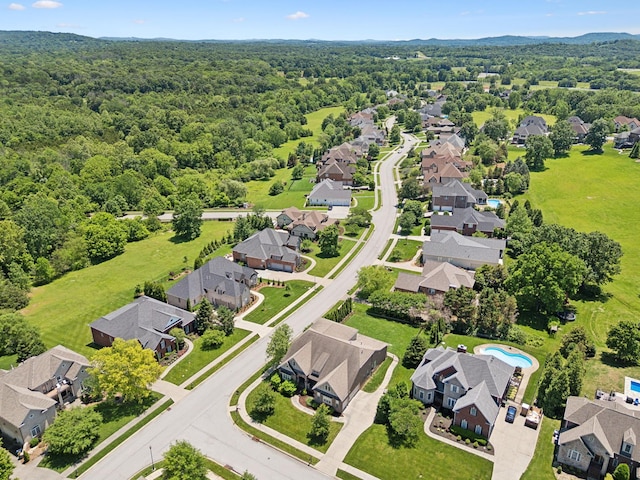 4101 Owen Watkins Ct, Franklin, TN 37067 - aerial perspective of suburban area with a heavily wooded area