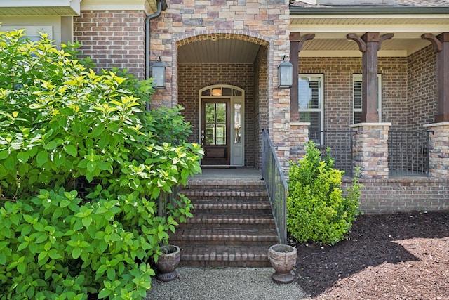4101 Owen Watkins Ct, Franklin, TN 37067 - property entrance with brick siding