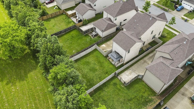 aerial perspective of suburban area