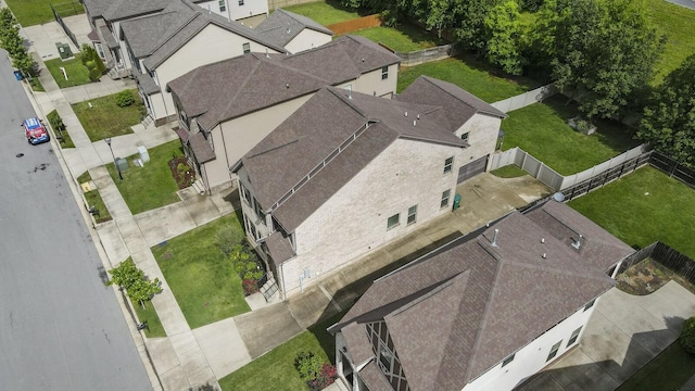 aerial perspective of suburban area
