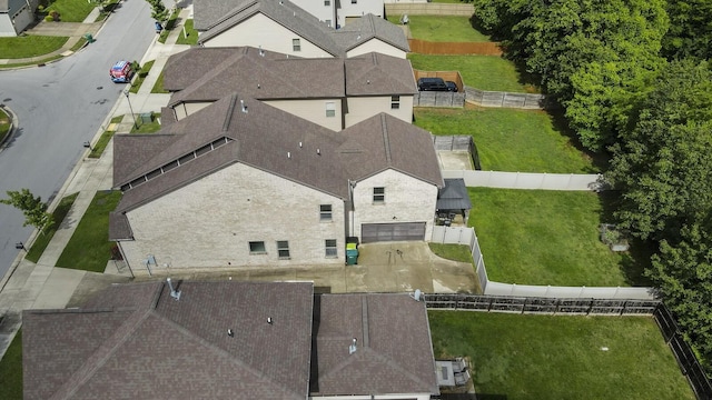 view from above of property