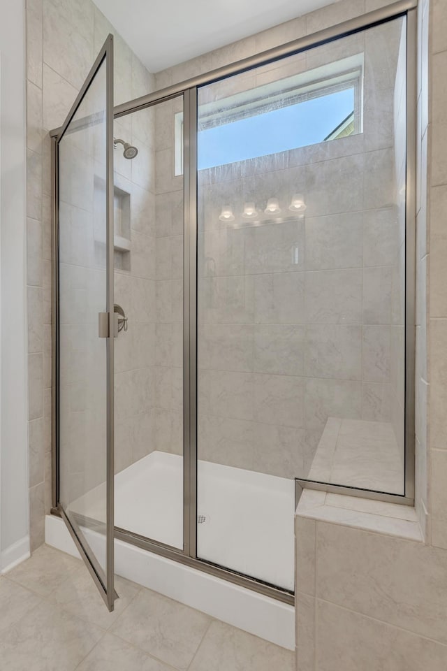 1514 Bledsoe Knl, Spring Hill, TN 37174 - full bathroom with a stall shower and tile patterned floors