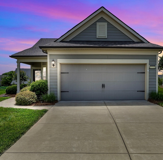 1514 Bledsoe Knl, Spring Hill, TN 37174 - ranch-style home with concrete driveway, roof with shingles, and a garage
