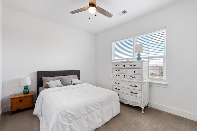 1412 Barrett Dr, Mount Juliet, TN 37122 - bedroom with light colored carpet, baseboards, and ceiling fan
