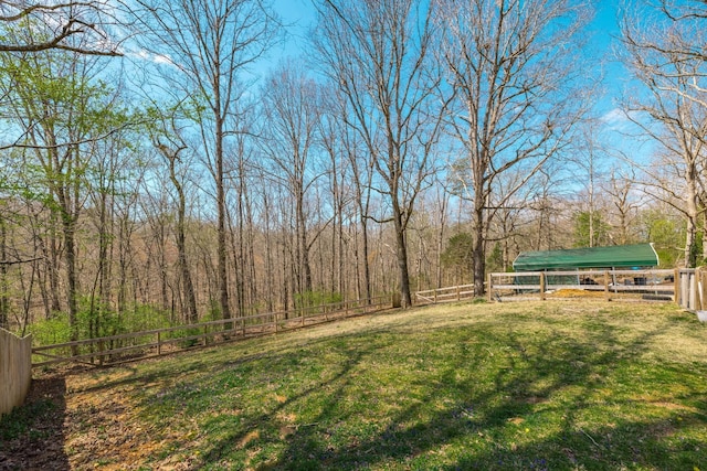 1114 Kingston Springs Rd, Kingston Springs, TN 37082 - view of yard featuring a carport and a forest view