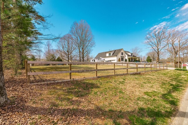 1114 Kingston Springs Rd, Kingston Springs, TN 37082 - view of yard featuring an attached garage and a view of countryside